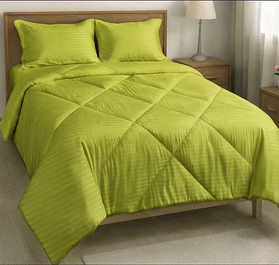 6x6 4pcs Egyptian Duvet Set (1 Bedsheet, Duvet &amp; 2 Pillow Cases  – Green