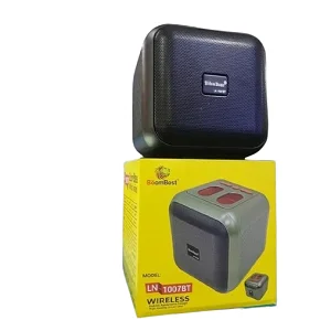 BoomBest LN-1007BT Mini Portable Wireless Bluetooth Speaker with FM, USB, TF & AUX – Black