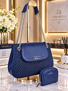 CHRISBELLA Women's 2-Piece Shoulder Bag and Coin Purse Set - Multicolor