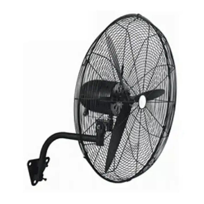 Industrial Wall Fan with Aluminum Blades – Black
