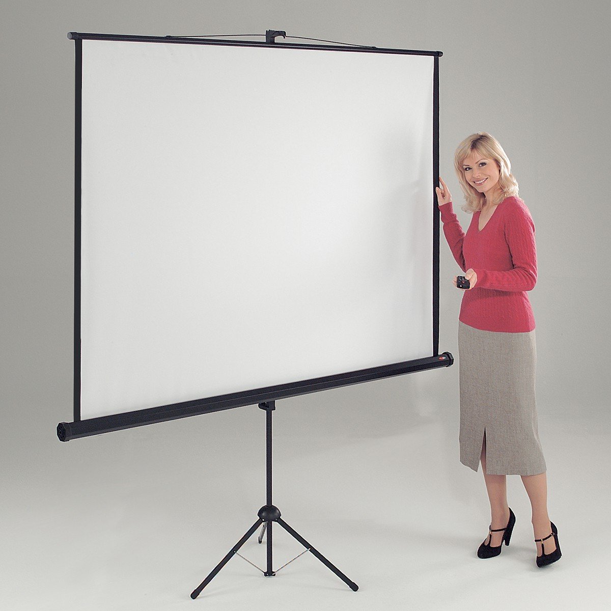 Tripod Projector Screen – 2m x 2m - White