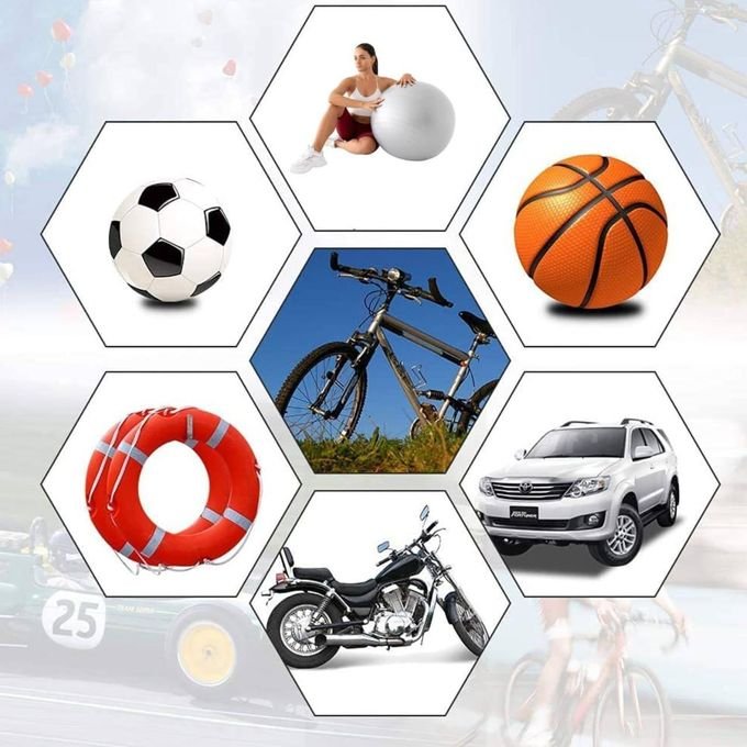 Portable Bicycle & Football Air Pump – Multicolor