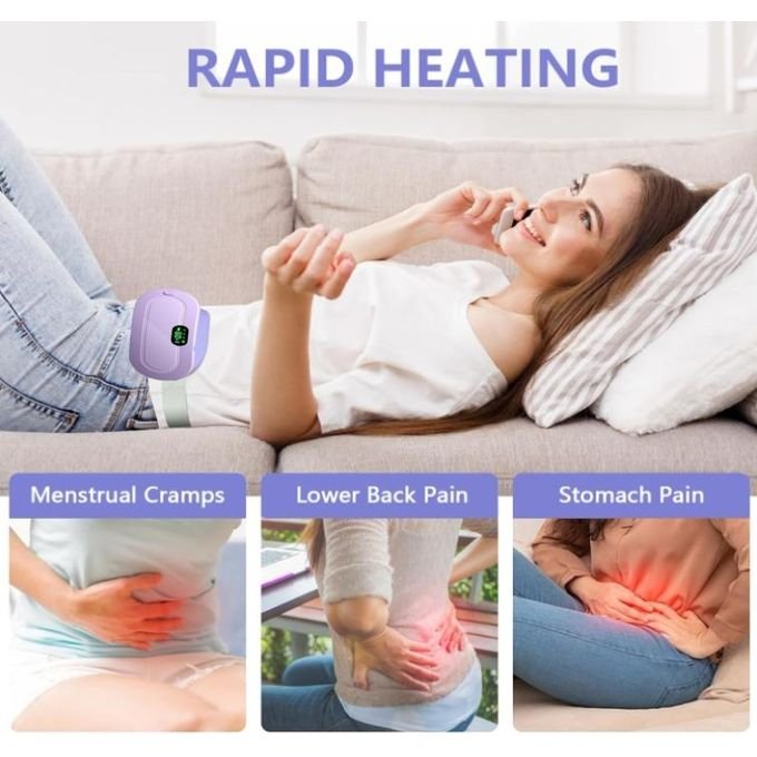 Smart Adjustable Heating and Massage Belt for Menstrual and Back Pain Relief