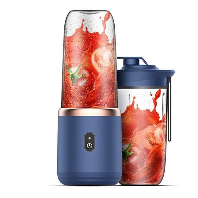 Rechargeable Portable Juicer Blender with 6 Blades and Mini Juice Cup – Multicolour