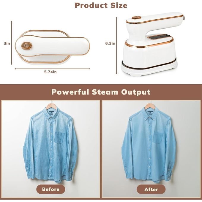 Raf Mini Steam Iron for Clothes – Portable Compact Travel Iron