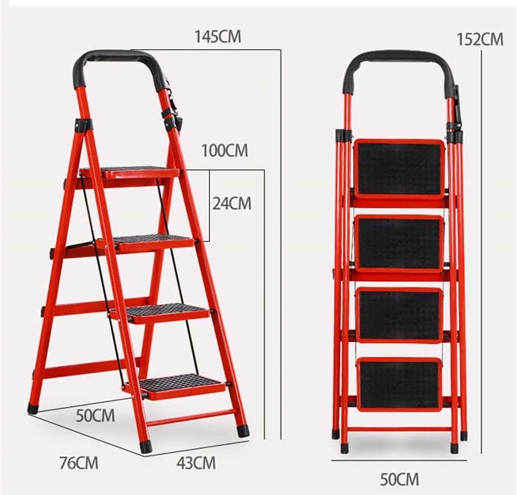 4-Step Folding Ladder for Home, Office and Storage