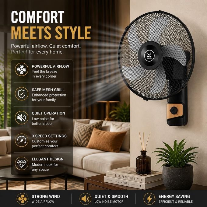 Panda 16 Inch Wall Fan – Buy 1 Get 1 Free