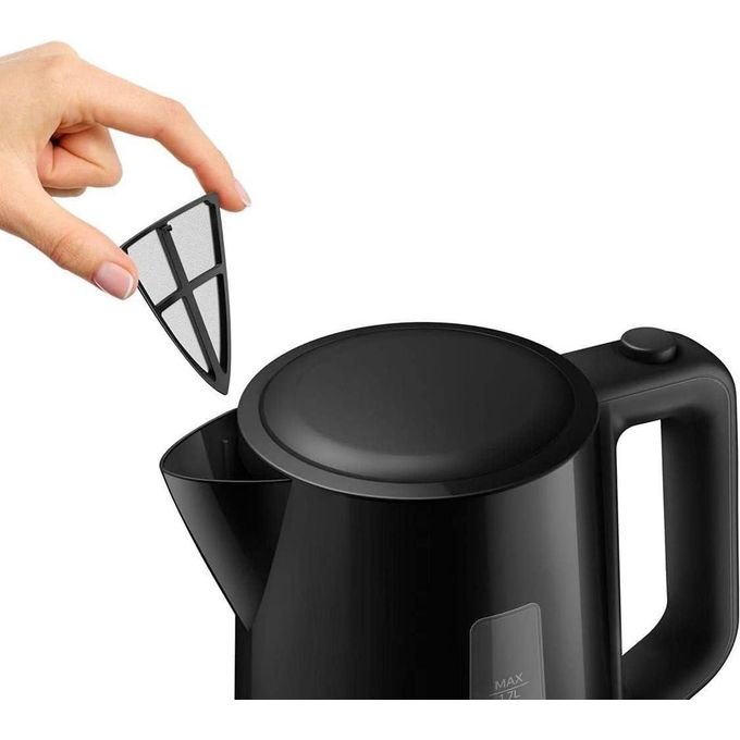 Philips Electric Kettle 1.7L, 1850W, Automatic Lid HD9318/21 3000 Series - Black