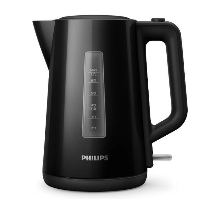 Philips Electric Kettle 1.7L, 1850W, Automatic Lid HD9318/21 3000 Series - Black