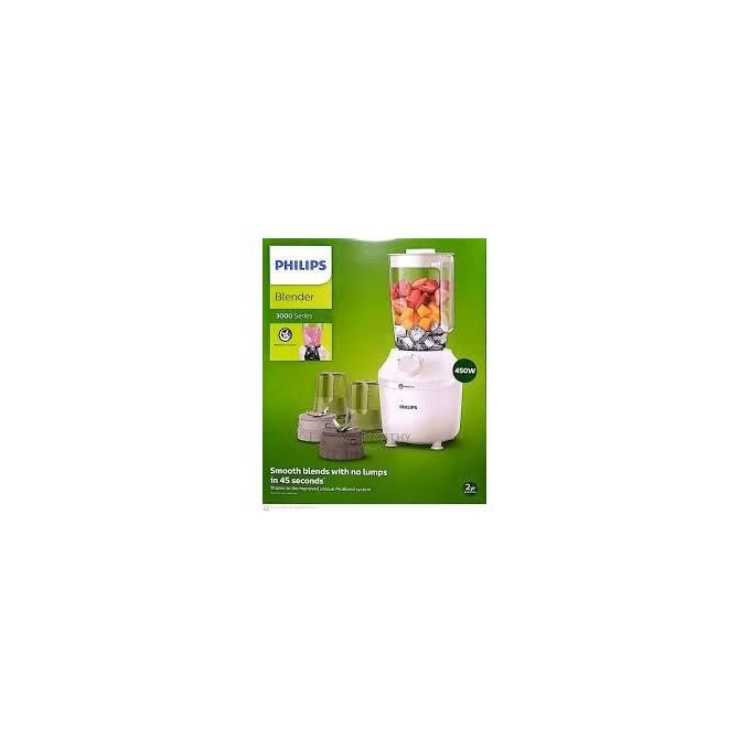 Philips 3000 Series HR2191/20 Blender - 450W, 2L Jar, Chopper & ProBlend, White