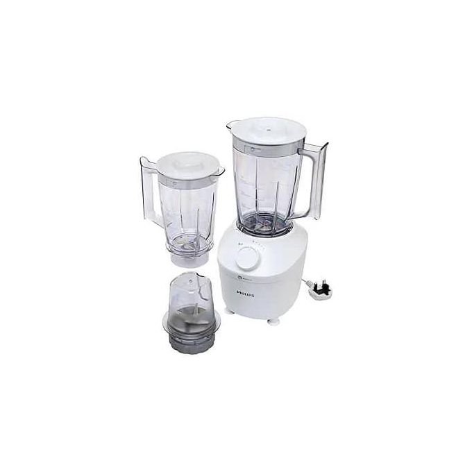 Philips ProBlend Electric Blender with 2 Jars and Grinder Mill - Fast Juicing & Ice Crushing - White