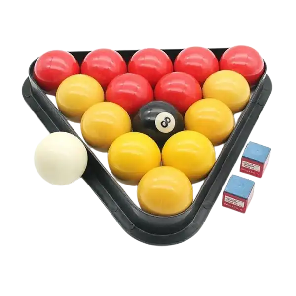 Quality Original Yellow and Red Pool table balls set