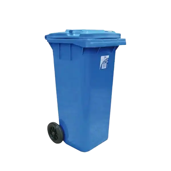 Outdoor 120L Plastic Dustbin Waste Bin, 120 Litres Dustbin – Blue