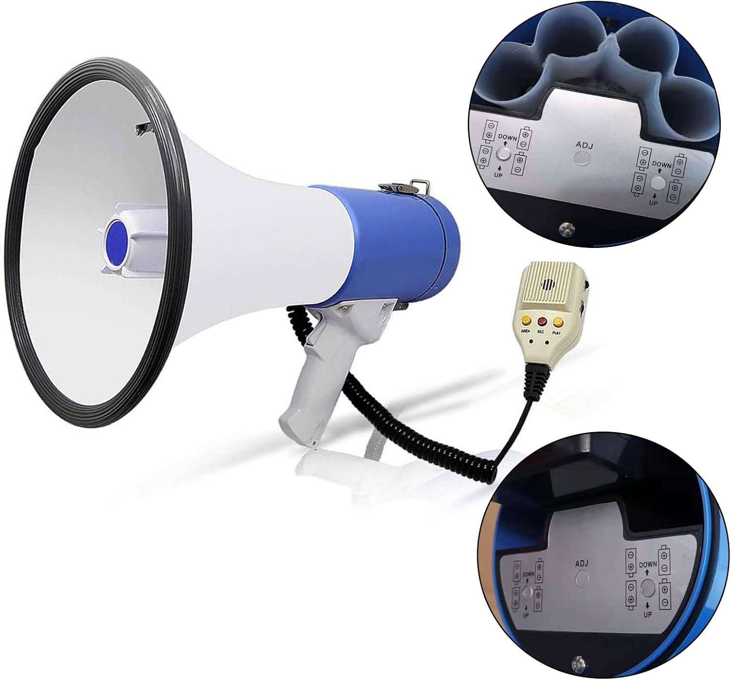 Portable Megaphone with USB, SD Card MP3 & Recording