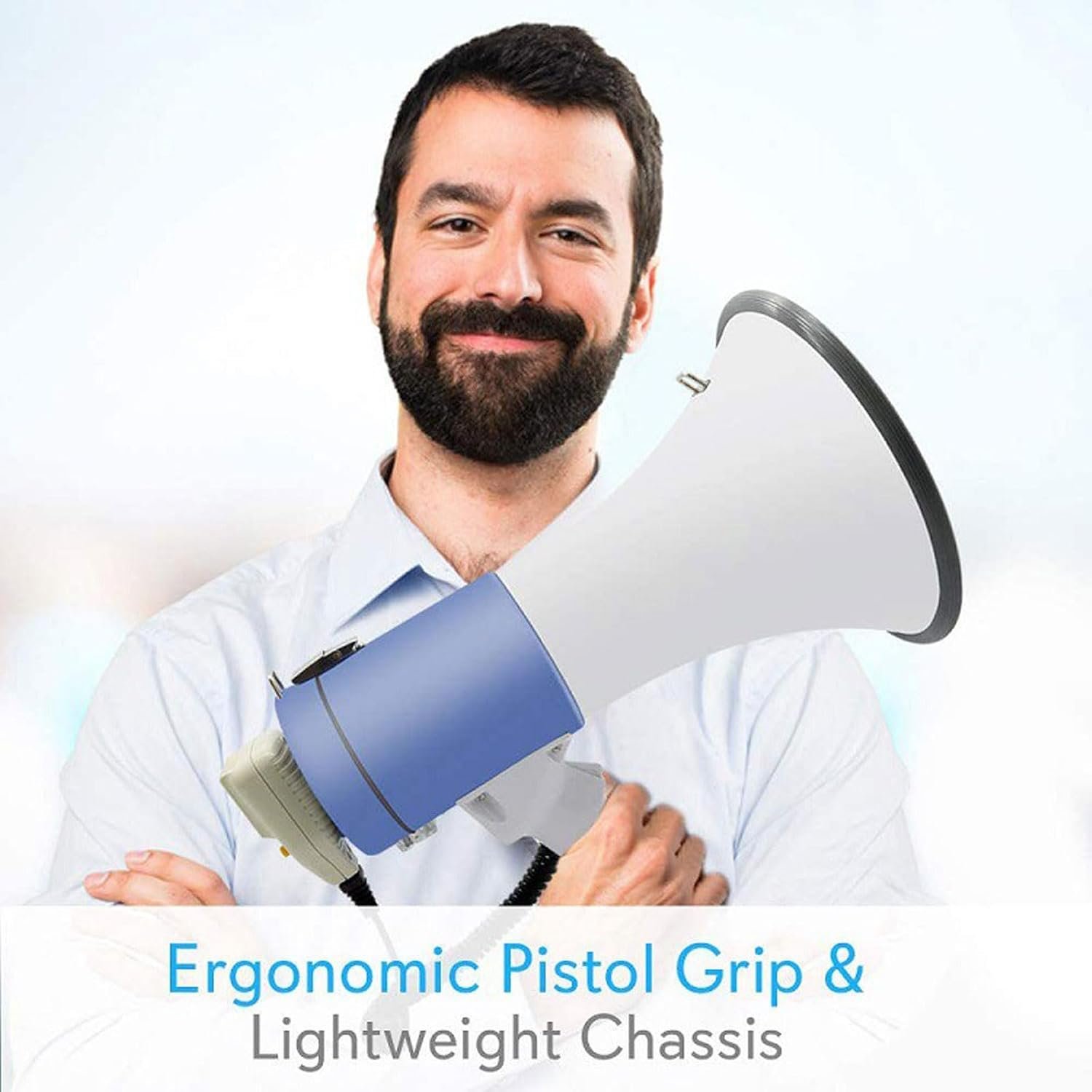 Portable Megaphone with USB, SD Card MP3 & Recording
