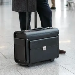 Executive Pilot Box Travel Bag - Black