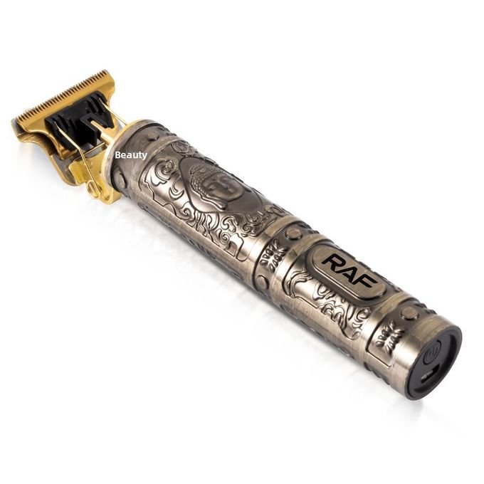 RAF Electric Cordless Beard Trimmer Hair Clipper & Grooming Kit - Gold