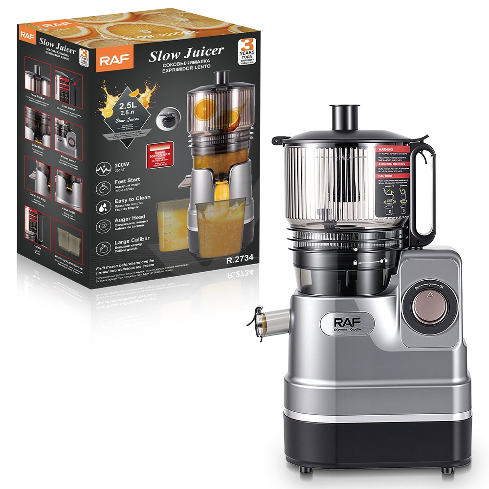 RAF Slow Juicer 2.5L Cold Press Juicing Machine Extractor