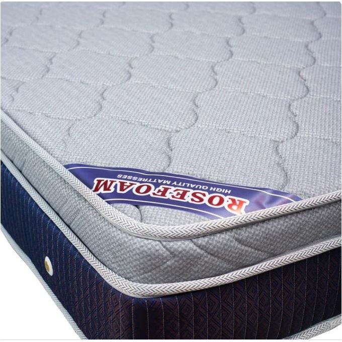 Rosefoam 5x6 12-Inch Bonnilux Spring Mattress – Multicolor