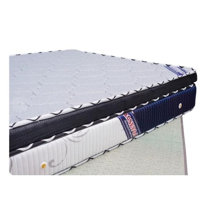 Rosefoam 5x6 12-Inch Bonnilux Spring Mattress – Multicolor