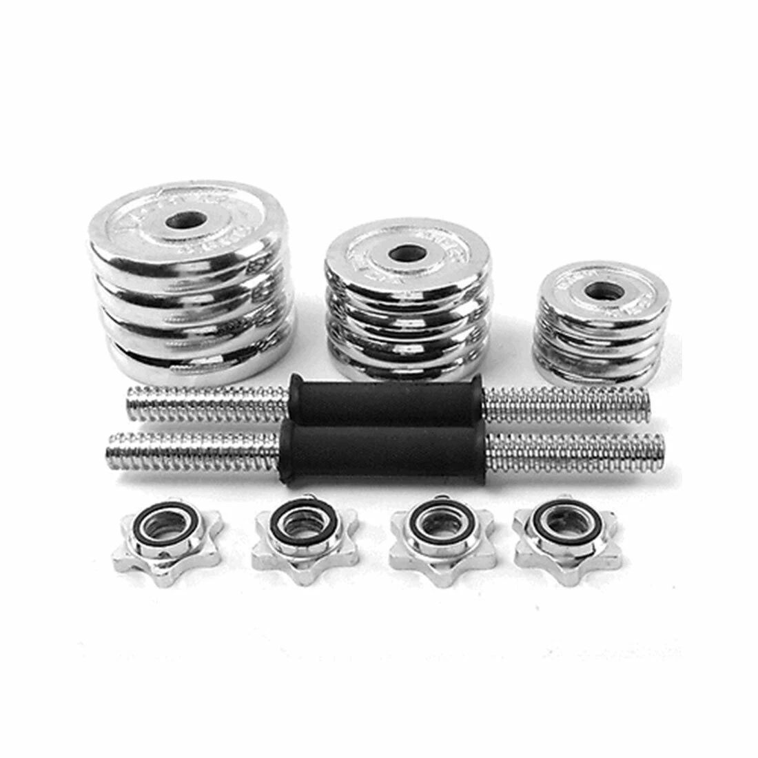 30kg Chrome Anti Rust Dumbbells / Dumbells Set -Silver