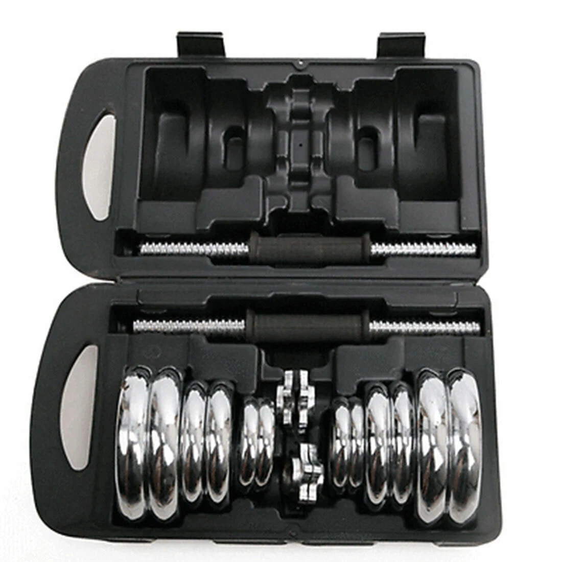 30kg Chrome Anti Rust Dumbbells / Dumbells Set -Silver