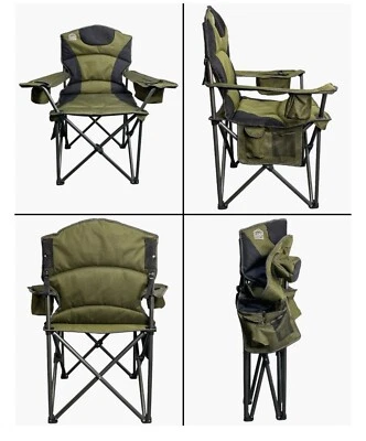 Folding Camping Chair With Cup Holder - Multicolor