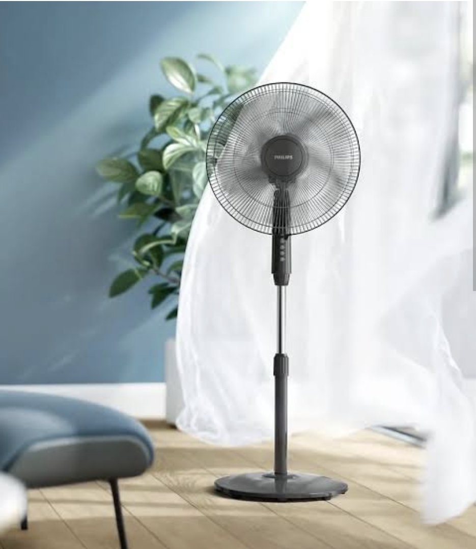 Philips Series 600 Pedestal Fan – Powerful Cooling Stand Fan with Adjustable Height & Oscillation
