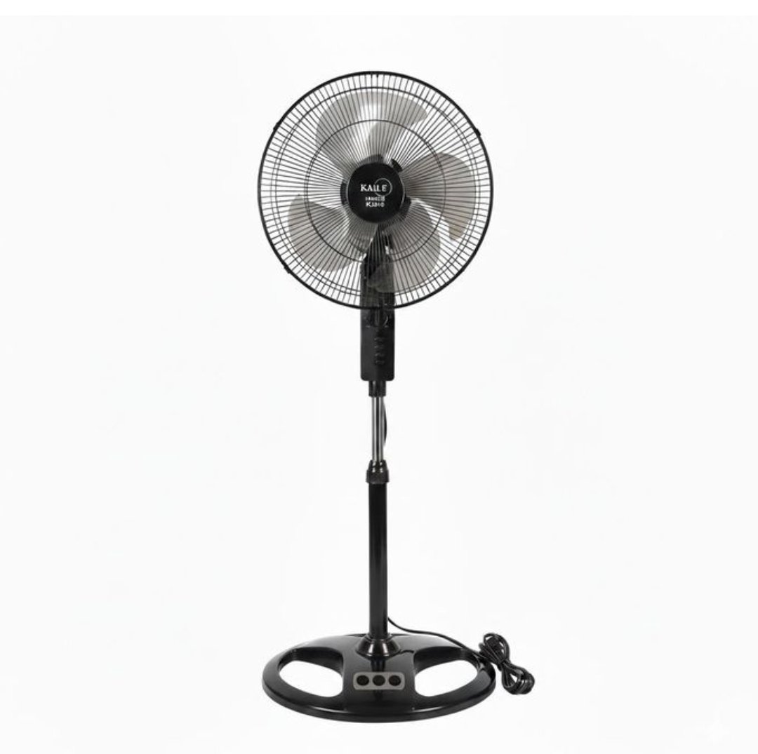 Kaile 16 Inch Electric Stand Fan With 3 speeds  - Black
