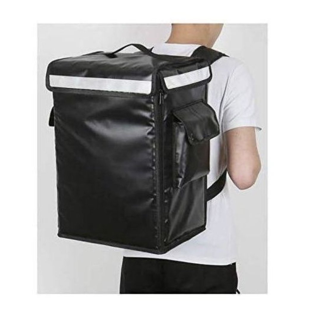 Professional Insulated Food Delivery Backpack - Black