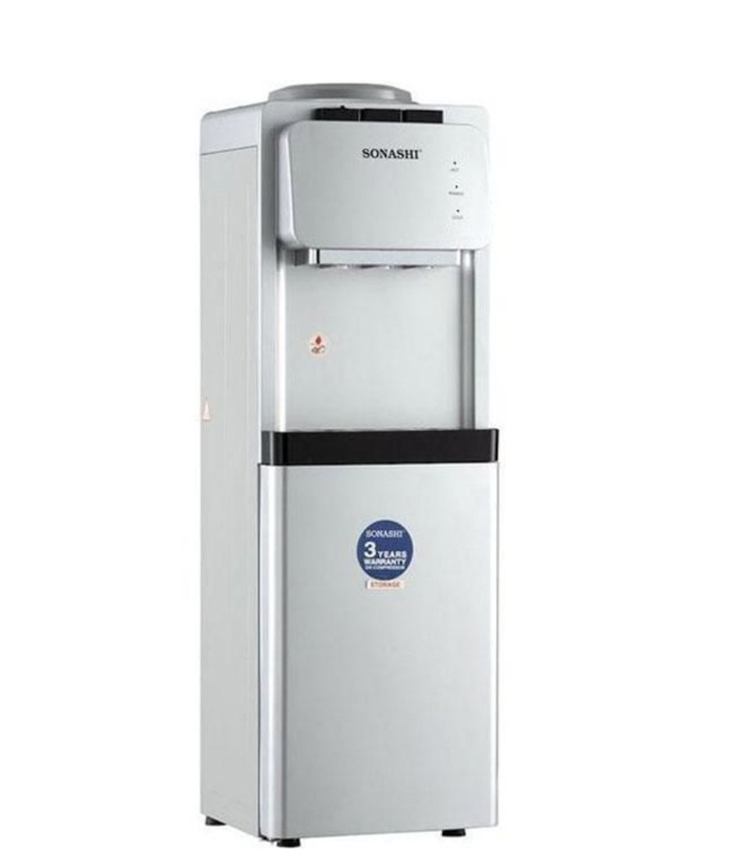 Sonashi Water Dispenser Hot Cold And Normal With Storage Cabinet