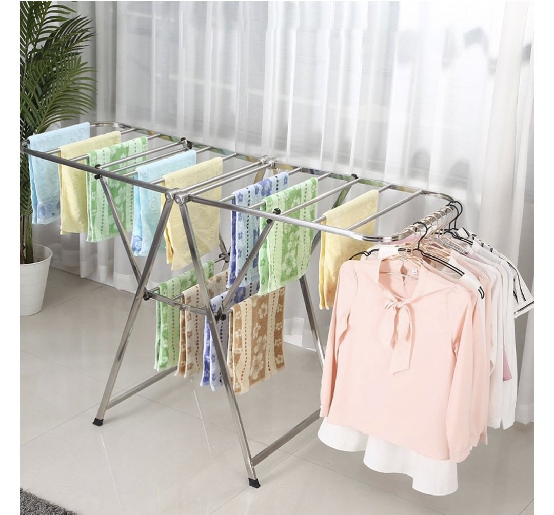 Versatile Folding Strong Metal  Stainless Steel Laundry Drying Rack