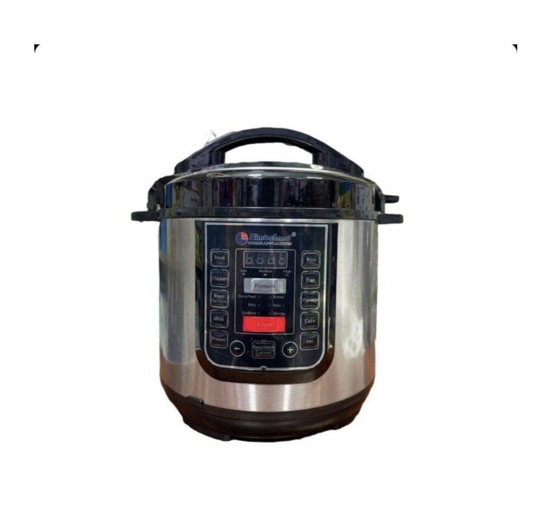 Simbaland 7.0L 14-In-1 Digital Electric Pressure Cooker 2200W - Silver