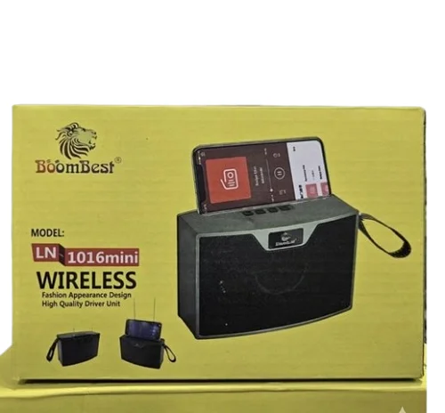 BoomBest LN-1016mini Mini Bluetooth Speaker with Phone Stand, FM, USB &amp; TF