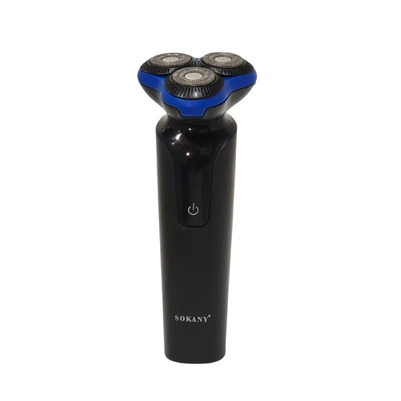 Sokany Men's Electric Shaver – 3 Head Rotary Razor with USB Charging