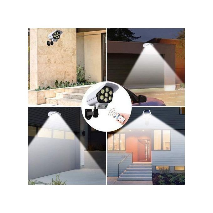 Solar Camera Style Outdoor Wall Light – 3 Modes Motion Sensor