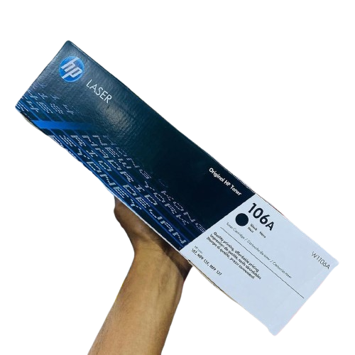 HP 106A Original Laser Toner Cartridge - Black (W1106A) For HP Laser 107, MFP 135, and MFP 137 series