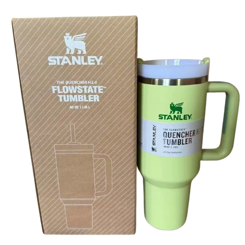 Insulated Vacuum Stainless Steel Stunley Cup / Mug 1200mls -Green