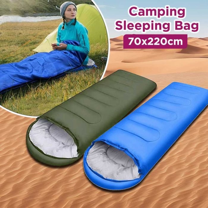 Outdoor Adult Waterproof Sleeping Bag - blue